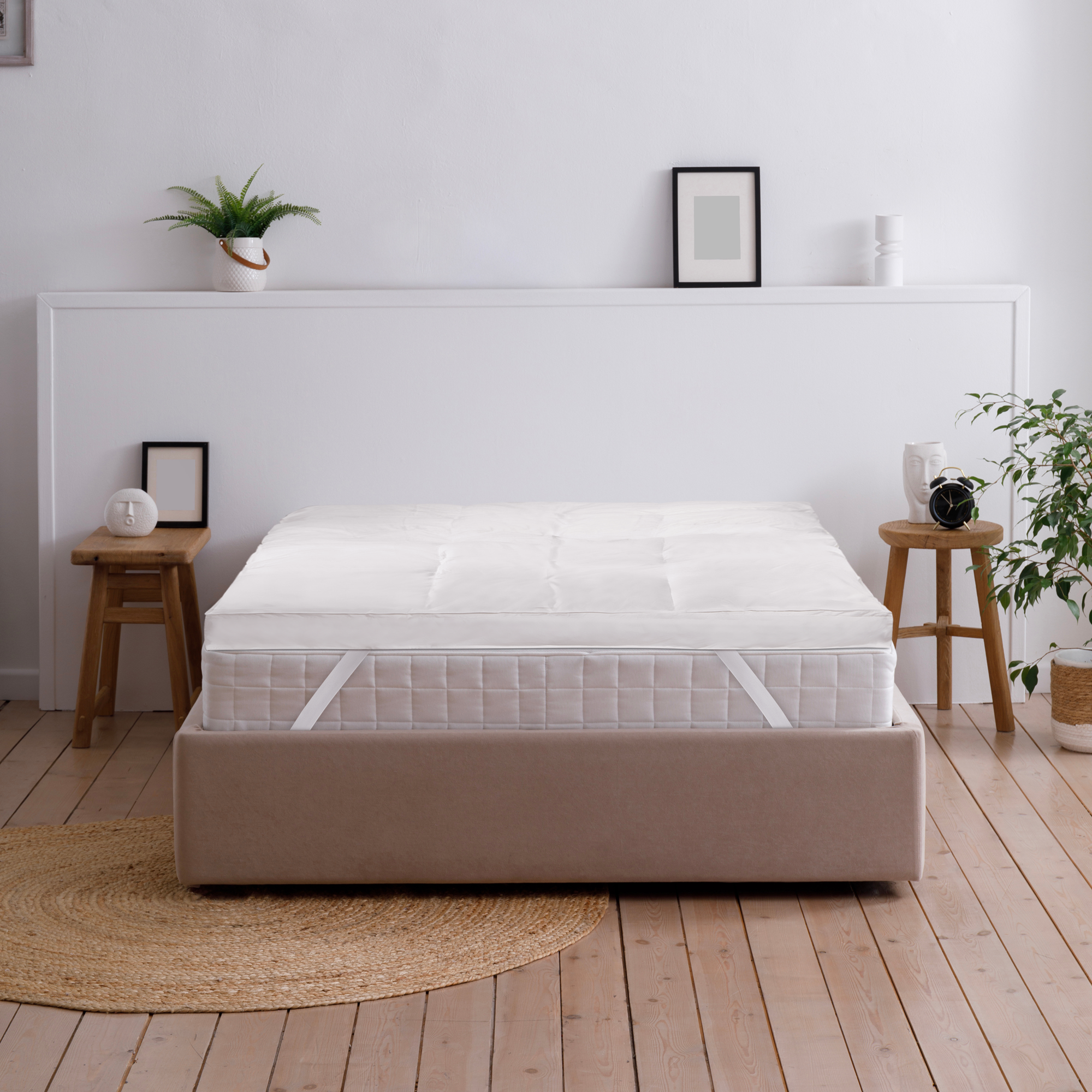 LuxeCosy Luxe Feder Topper - 2-Lagig