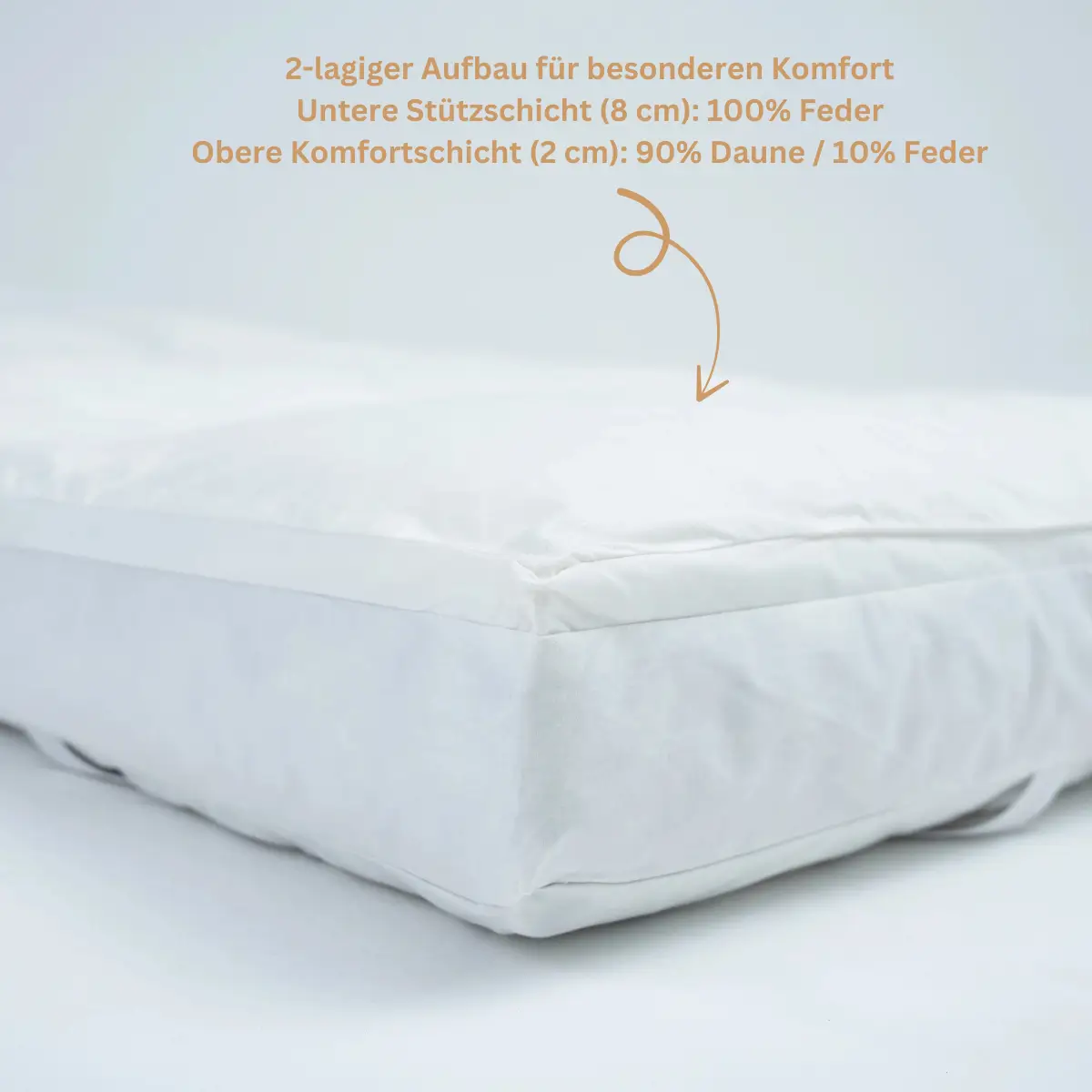 LuxeCosy Luxe Feder Topper - 2-Lagig