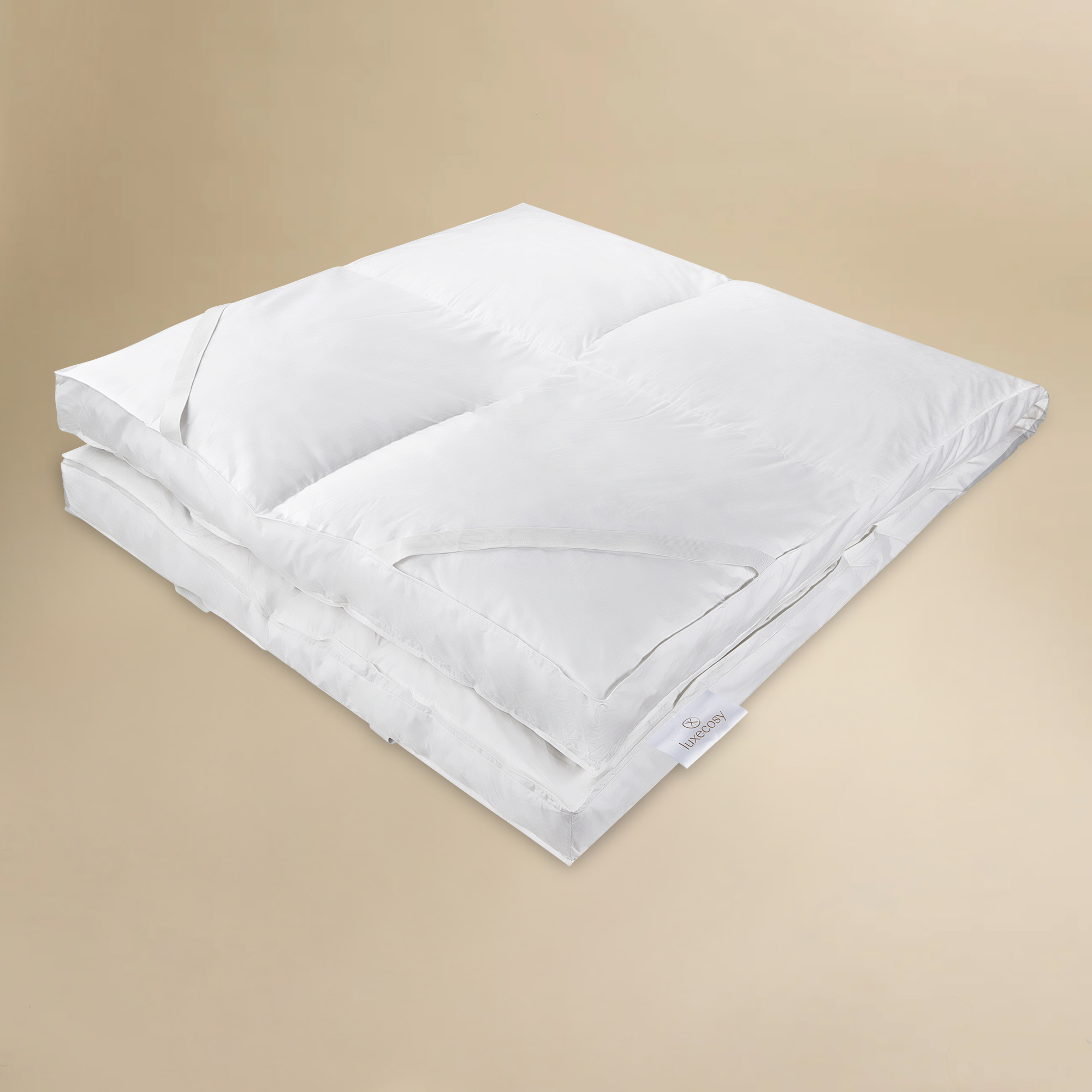 LuxeCosy Luxe Feder Topper - 2-Lagig