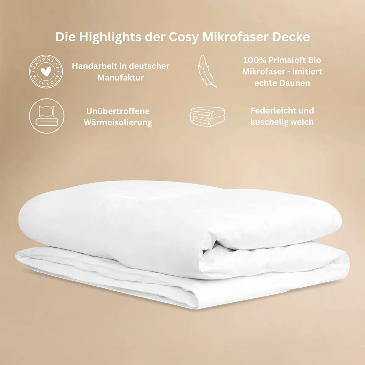 LuxeCosy Cosy PrimaloftBio® Mikrofaser Decke