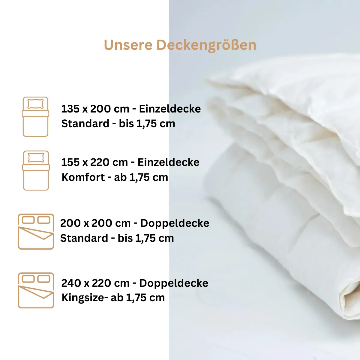 LuxeCosy Pure Daunendecke