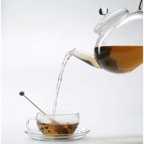 Trendglas Jena TEA TIME - S Teetasse mit Edelstahlfilter, 0,3 L