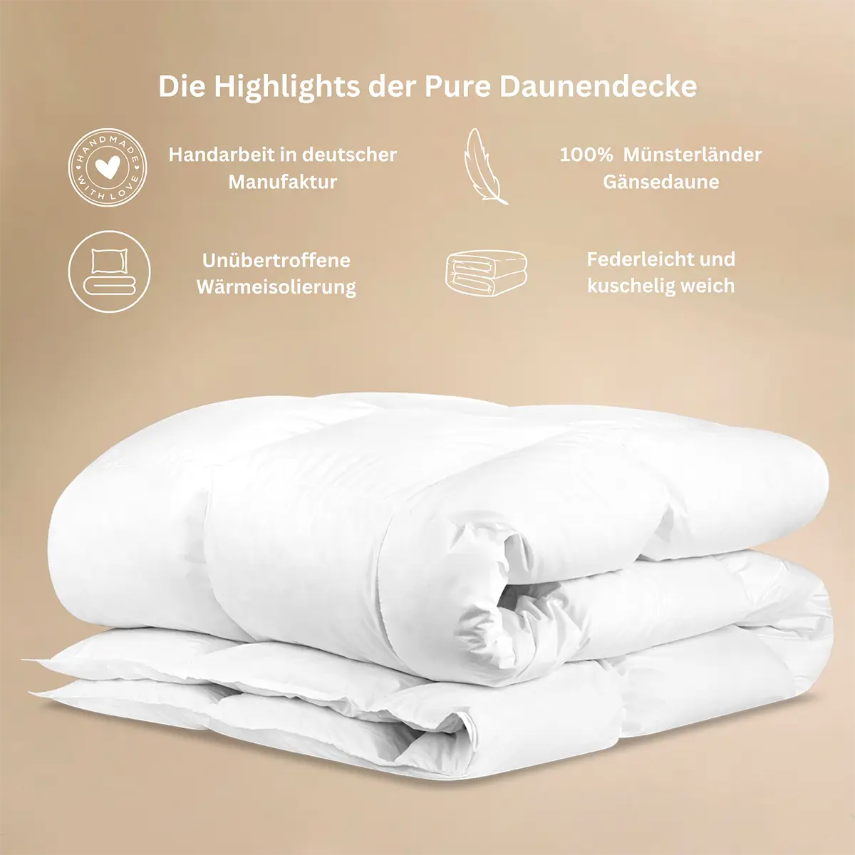 LuxeCosy Pure Daunendecke