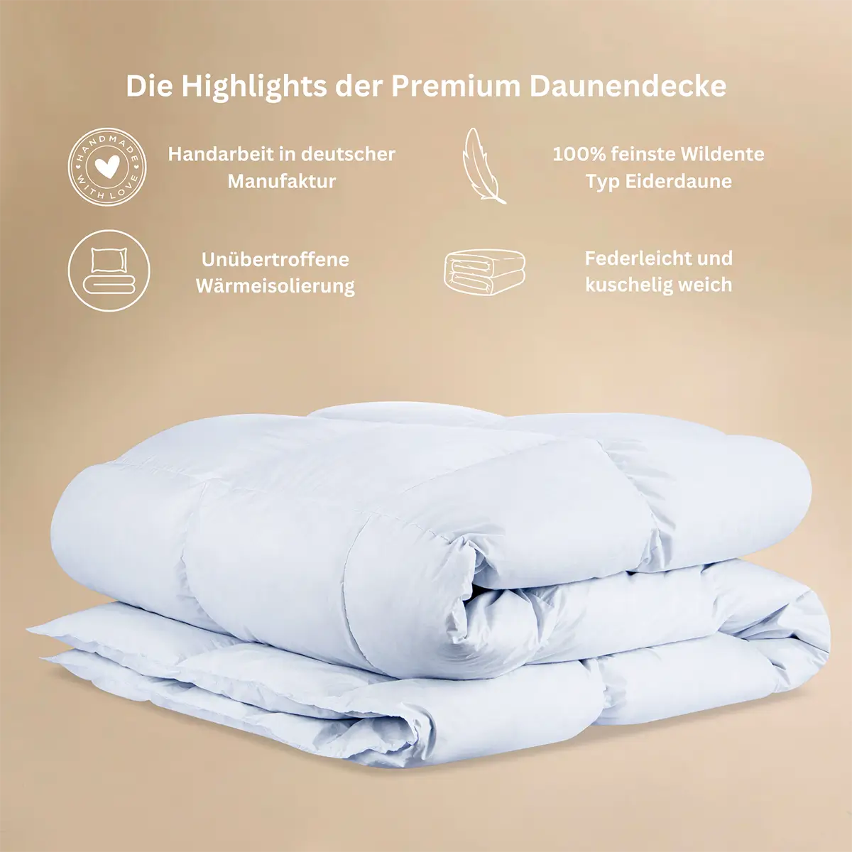 LuxeCosy Premium Daunendecke