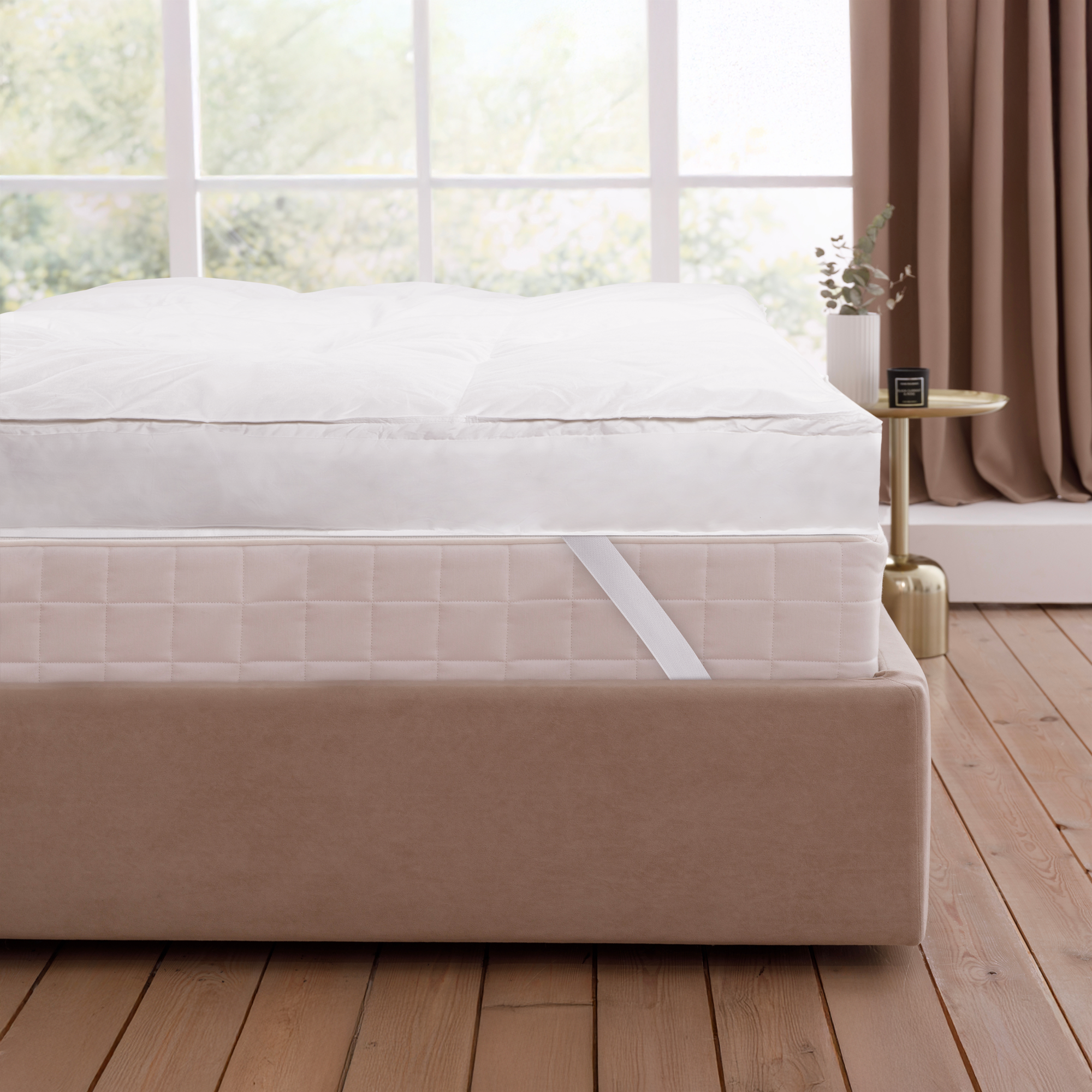 LuxeCosy Luxe Feder Topper - 2-Lagig
